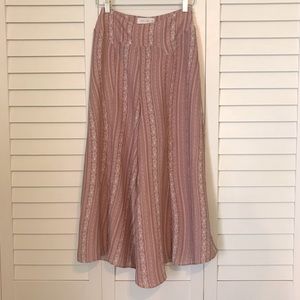 Pink and white flowy pants. Size small